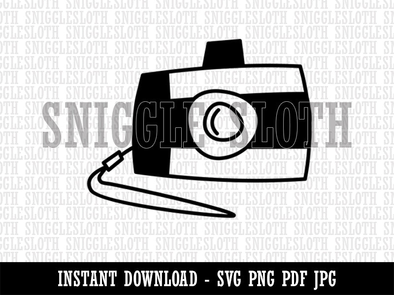 Digital Camera Doodle Clipart Digital Download SVG PNG JPG PDF Cut Files