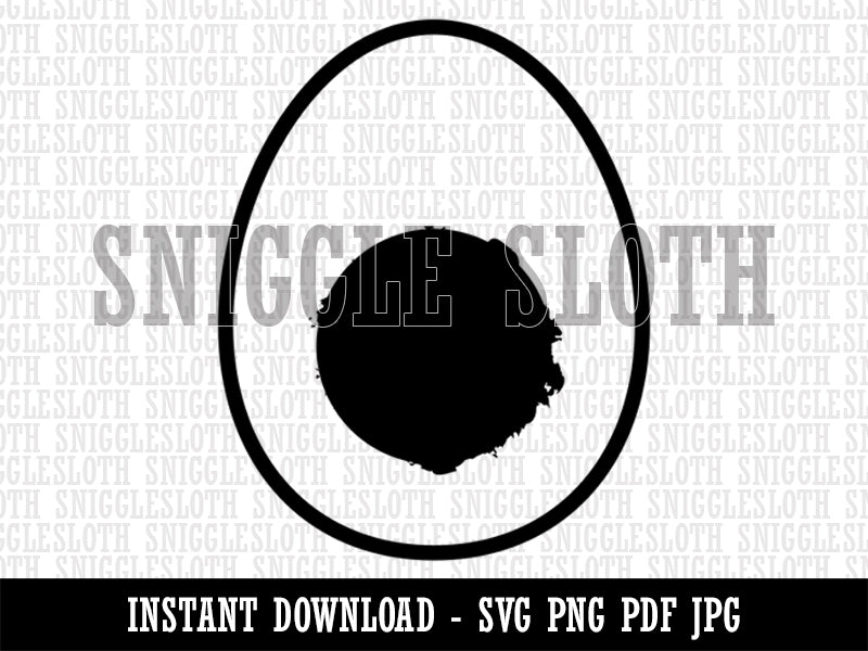 Egg and Yolk Clipart Digital Download SVG PNG JPG PDF Cut Files