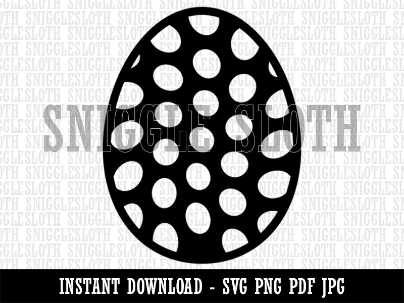 Polka Dot Easter Egg Clipart Digital Download SVG PNG JPG PDF Cut Files