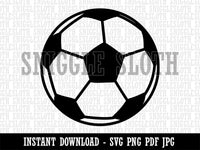 Soccer Ball Clipart Digital Download SVG PNG JPG PDF Cut Files