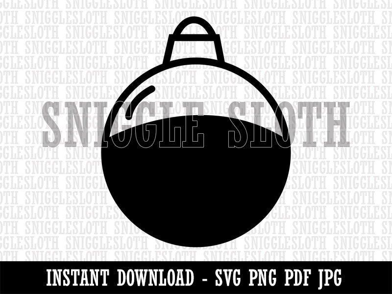 Fishing Float Bobber Clipart Digital Download SVG PNG JPG PDF Cut Files