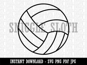 Volleyball Sport Clipart Digital Download SVG PNG JPG PDF Cut Files