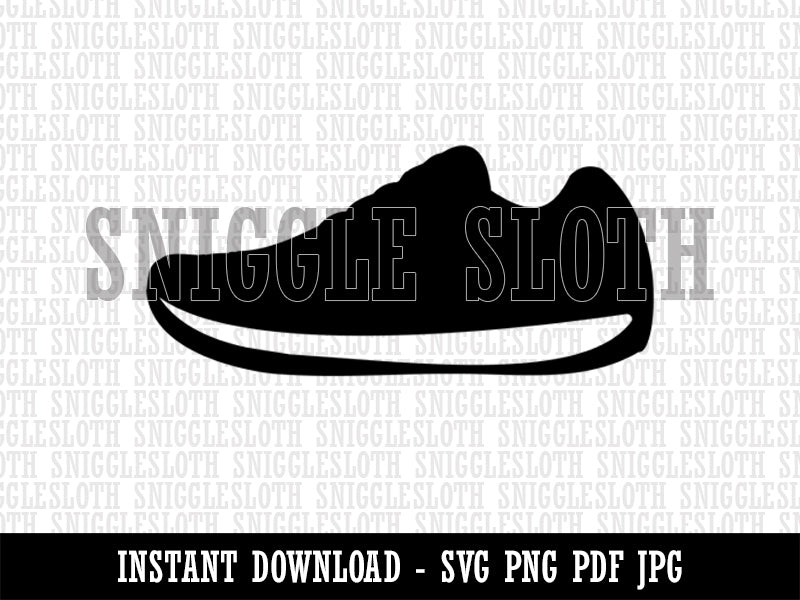 Athletic Running Shoe Clipart Digital Download SVG PNG JPG PDF Cut Files