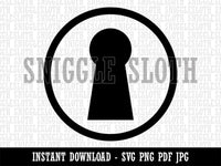 Keyhole Symbol Clipart Digital Download SVG PNG JPG PDF Cut Files