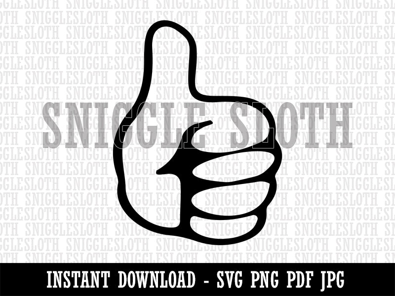 Thumbs Up Down Clipart Digital Download SVG PNG JPG PDF Cut Files