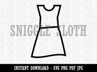 Dress Icon Clothes Fashion Clipart Digital Download SVG PNG JPG PDF Cut Files