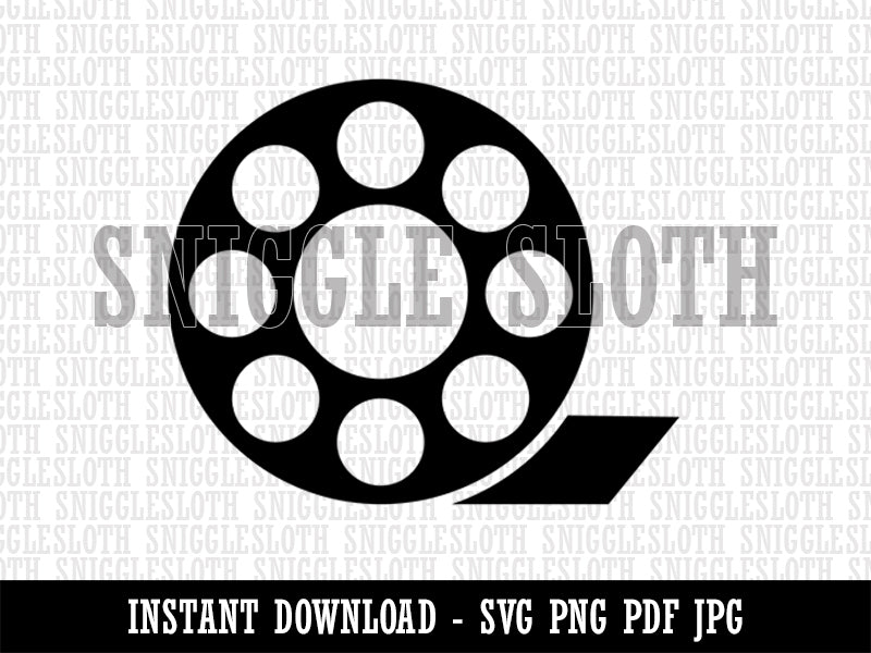Movie Reel Clipart Digital Download SVG PNG JPG PDF Cut Files