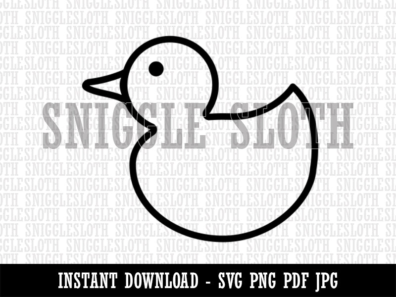 Rubber Ducky Clipart Digital Download SVG PNG JPG PDF Cut Files