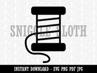 Spool of Thread Sewing Clipart Digital Download SVG PNG JPG PDF Cut Files