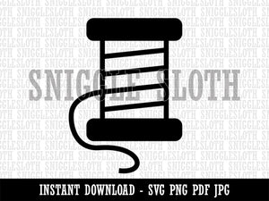 Spool of Thread Sewing Clipart Digital Download SVG PNG JPG PDF Cut Files