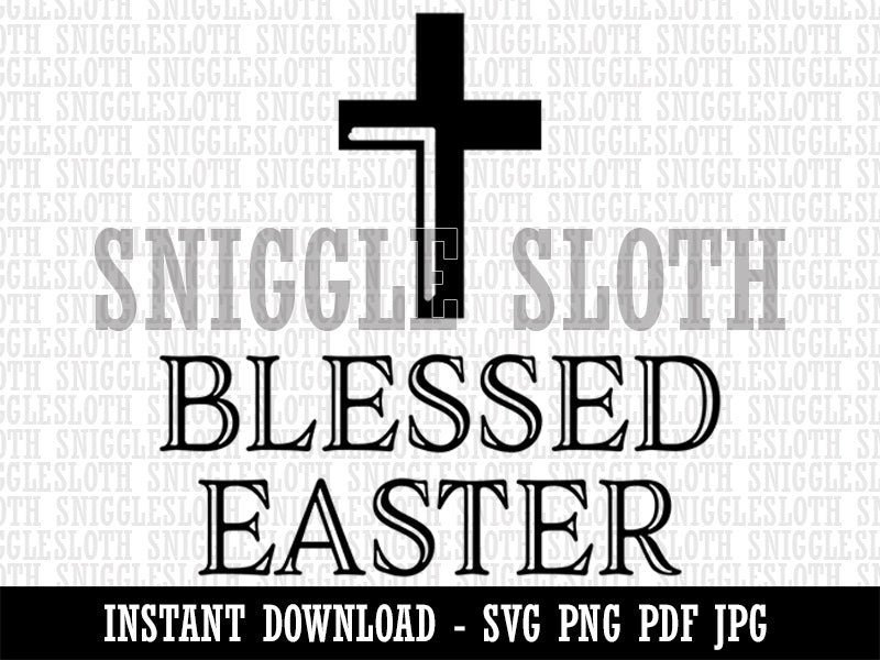 Blessed Easter Clipart Digital Download SVG PNG JPG PDF Cut Files