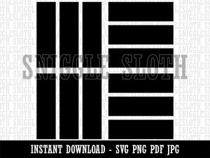 Fun Geometric Rectangle Bricks Background  Clipart Digital Download SVG PNG JPG PDF Cut Files