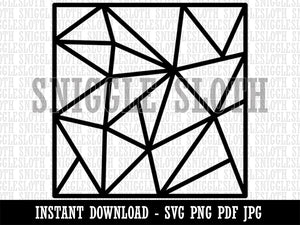 Geometric Abstract Background Clipart Digital Download SVG PNG JPG PDF Cut Files