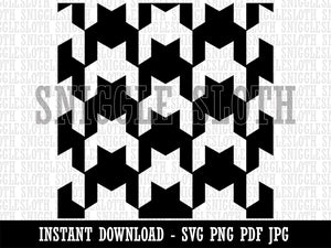 Houndstooth Pattern Background Clipart Digital Download SVG PNG JPG PDF Cut Files