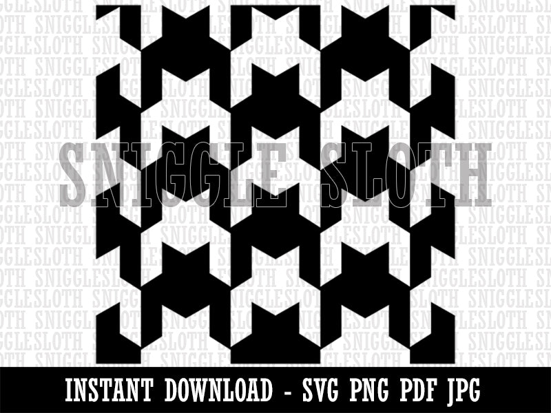 Houndstooth Pattern Background Clipart Digital Download SVG PNG JPG PDF Cut Files