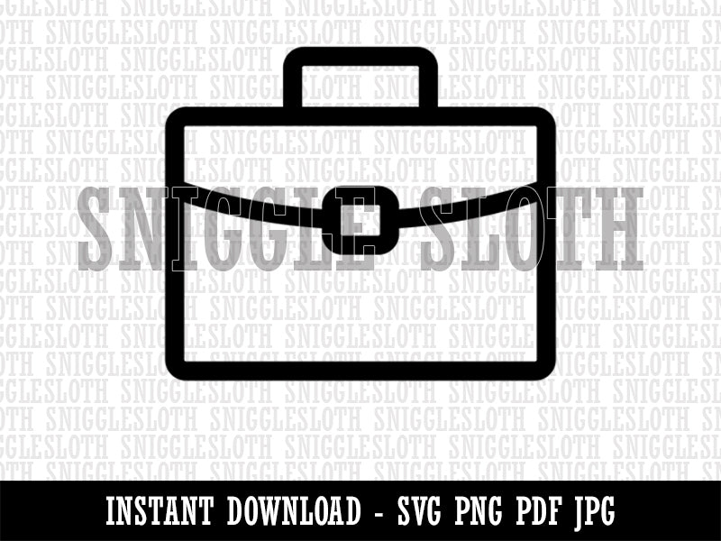 Brief Case Work Icon Clipart Digital Download SVG PNG JPG PDF Cut Files