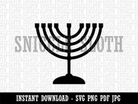 Menorah Hanukkah Clipart Digital Download SVG PNG JPG PDF Cut Files