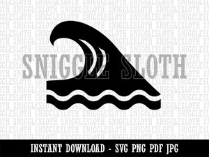 Ocean Surf Wave Beach Clipart Digital Download SVG PNG JPG PDF Cut Files