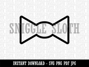 Bow Tie Outline Clipart Digital Download SVG PNG JPG PDF Cut Files