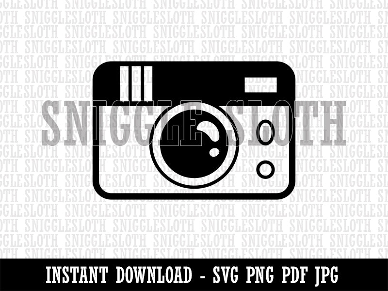 Vintage Disposable Camera Clipart Digital Download SVG PNG JPG PDF Cut Files