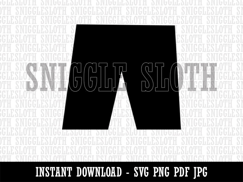 Shorts Boxers Bathing Suit Solid Clipart Digital Download SVG PNG JPG PDF Cut Files