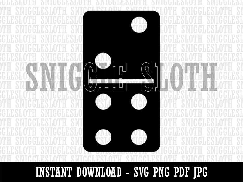 Dominoes Game Tile Clipart Digital Download SVG PNG JPG PDF Cut Files