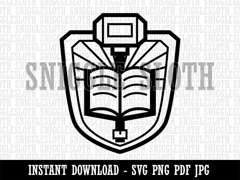 Paladin War Hammer and Libram Tome Clipart Digital Download SVG PNG JPG PDF Cut Files