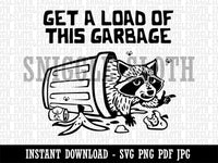 Insulting Garbage Raccoon Trash Can Panda Clipart Digital Download SVG PNG JPG PDF Cut Files