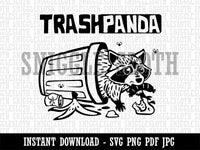 Trash Panda Raccoon Clipart Digital Download SVG PNG JPG PDF Cut Files