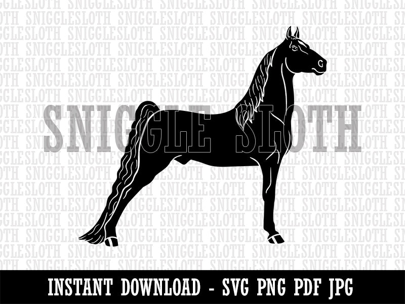 Posing Morgan Horse Clipart Digital Download SVG PNG JPG PDF Cut Files