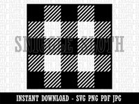 Buffalo Plaid Pattern Block Clipart Digital Download SVG PNG JPG PDF Cut Files