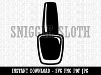 Cute Nail Polish Clipart Digital Download SVG PNG JPG PDF Cut Files