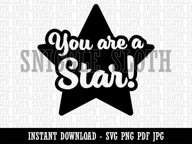 You are a Star Teacher Recognition Clipart Digital Download SVG PNG JPG PDF Cut Files