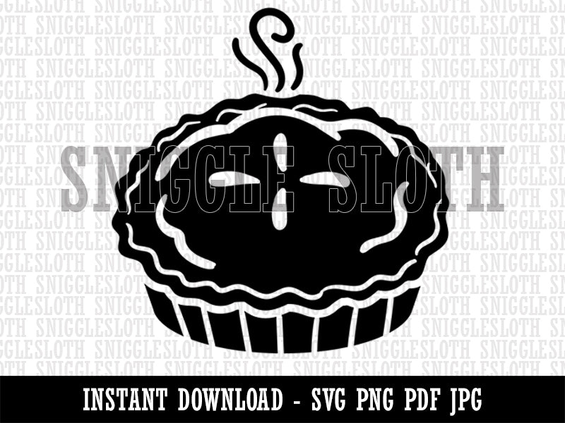 Freshly Made Apple Pie Fall Clipart Digital Download SVG PNG JPG PDF Cut Files