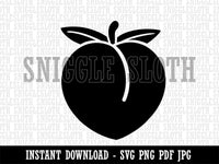 Plump Peach Solid Clipart Digital Download SVG PNG JPG PDF Cut Files
