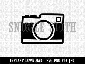 Point and Shoot Camera Photography Clipart Digital Download SVG PNG JPG PDF Cut Files
