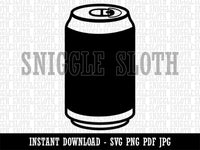 Soda Pop Beer Can Clipart Digital Download SVG PNG JPG PDF Cut Files