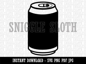 Soda Pop Beer Can Clipart Digital Download SVG PNG JPG PDF Cut Files