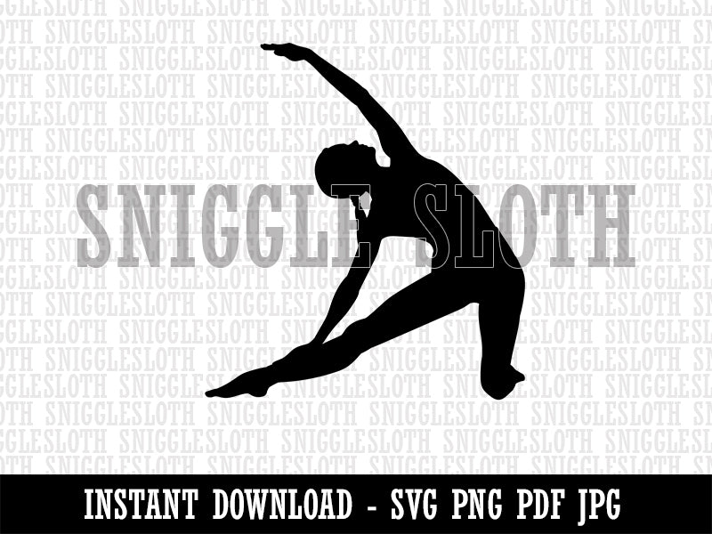 Yoga Gate Pose Clipart Digital Download SVG PNG JPG PDF Cut Files