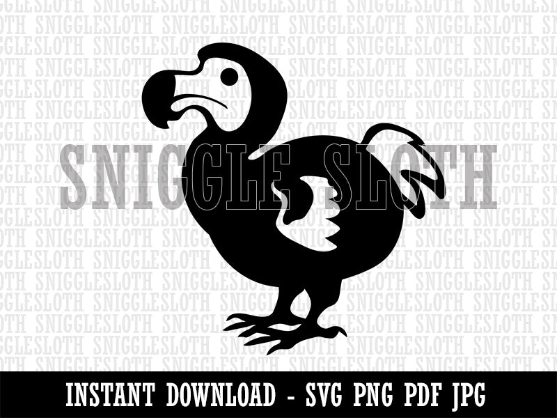 Extinct Dodo Bird Clipart Digital Download SVG PNG JPG PDF Cut Files