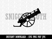 Medieval War Cannon Clipart Digital Download SVG PNG JPG PDF Cut Files