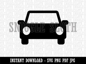 Parked Car Automobile Icon Clipart Digital Download SVG PNG JPG PDF Cut Files