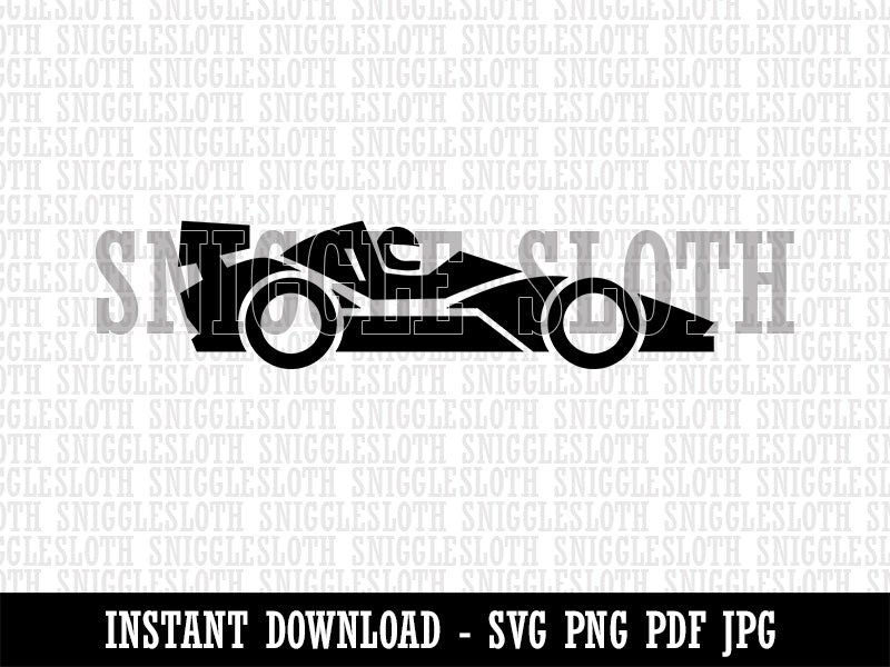 Racing Car Racecar Vehicle Automobile Clipart Digital Download SVG PNG JPG PDF Cut Files