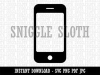 Mobile Tablet Phone Clipart Digital Download SVG PNG JPG PDF Cut Files