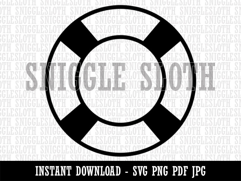 Nautical Lifesaver Clipart Digital Download SVG PNG JPG PDF Cut Files