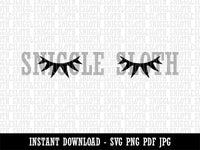 Sweet Eyelashes Pair Clipart Digital Download SVG PNG JPG PDF Cut Files