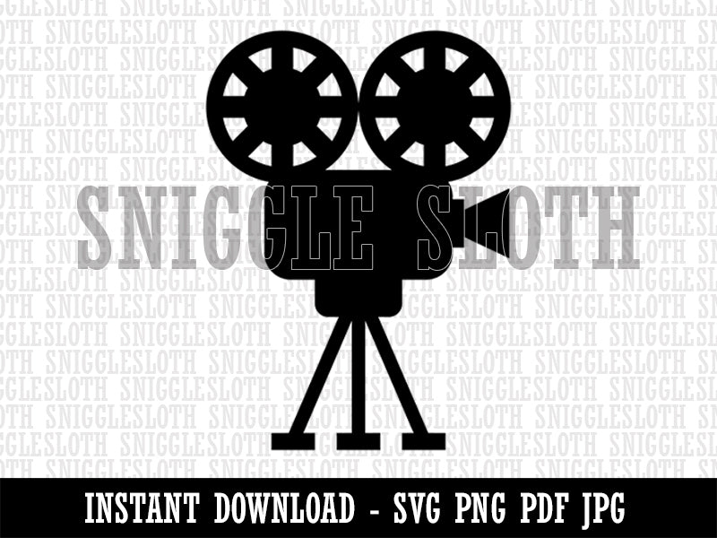 Film Movie Camera Clipart Digital Download SVG PNG JPG PDF Cut Files
