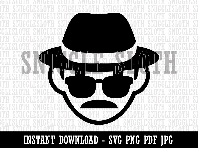 Occupation Detective Private Investigator Icon Clipart Digital Download SVG PNG JPG PDF Cut Files