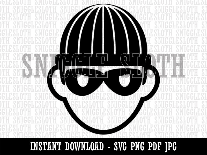 Occupation Thief Burglar Criminal Icon Clipart Digital Download SVG PNG JPG PDF Cut Files