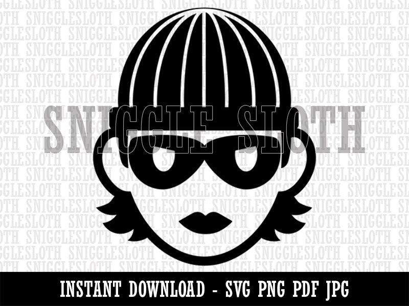 Occupation Thief Burglar Criminal Woman Icon Clipart Digital Download SVG PNG JPG PDF Cut Files